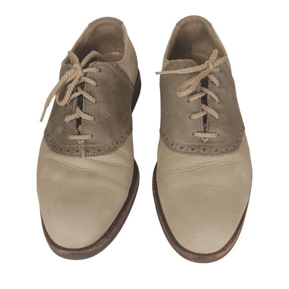 Cole Haan G2 Leather & Suede Saddle Oxford Shoes 10 - Picture 1 of 9